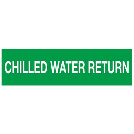 ANSI Pipe Marker - Chilled Water Return - PK/10